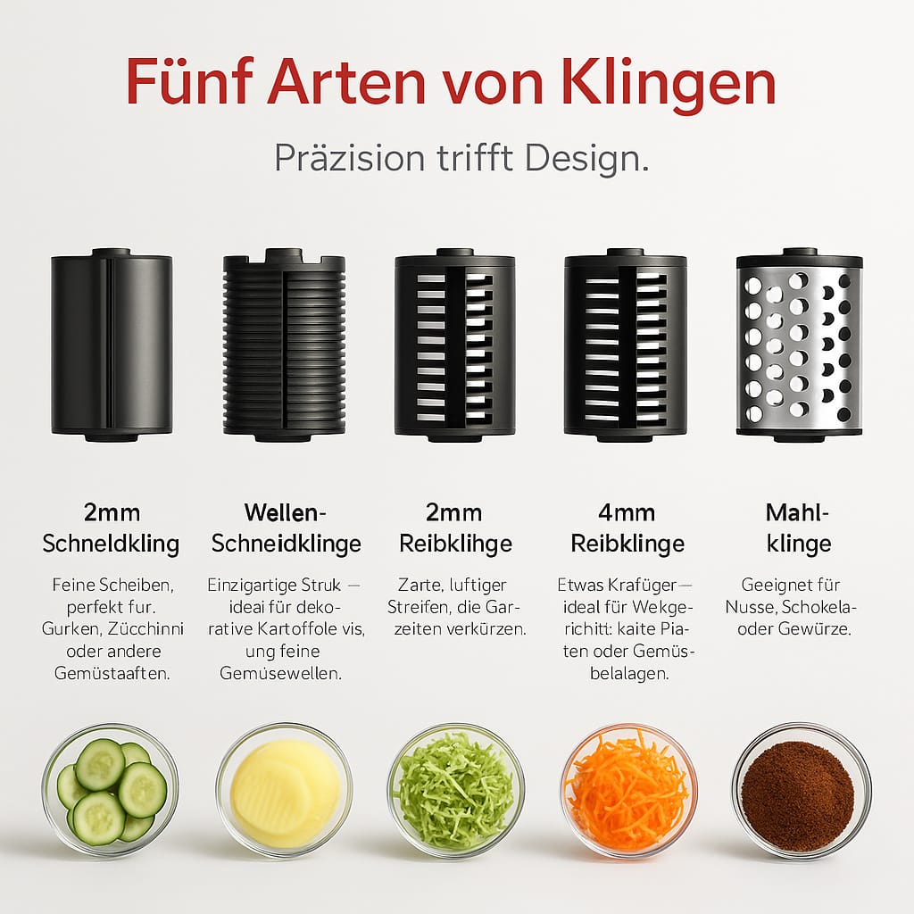 SchnellGrate KüchenPro 5 - in - 1 Elektrischer Multi - Schneider - SchnellGrate